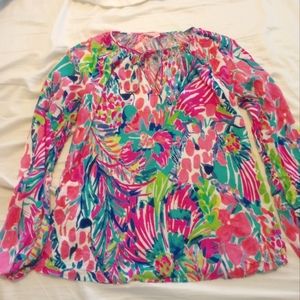 🦒🌺Lilly Pulitzer Willa top in Gumbo Limbo